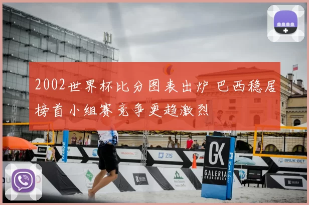 2002世界杯比分图表出炉 巴西稳居榜首小组赛竞争更趋激烈